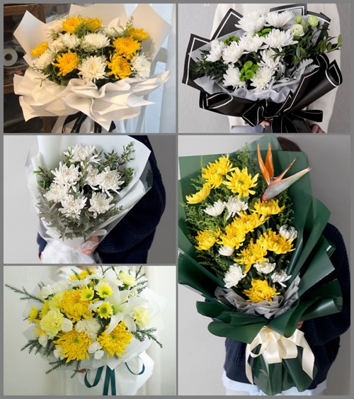 山西长治潞城市黄牛蹄乡白事花束代送